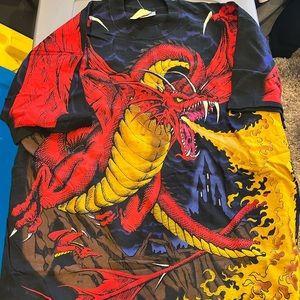 Liquid Blue | Shirts | Liquid Blue Shirt Xl 993 Vintage Dragon